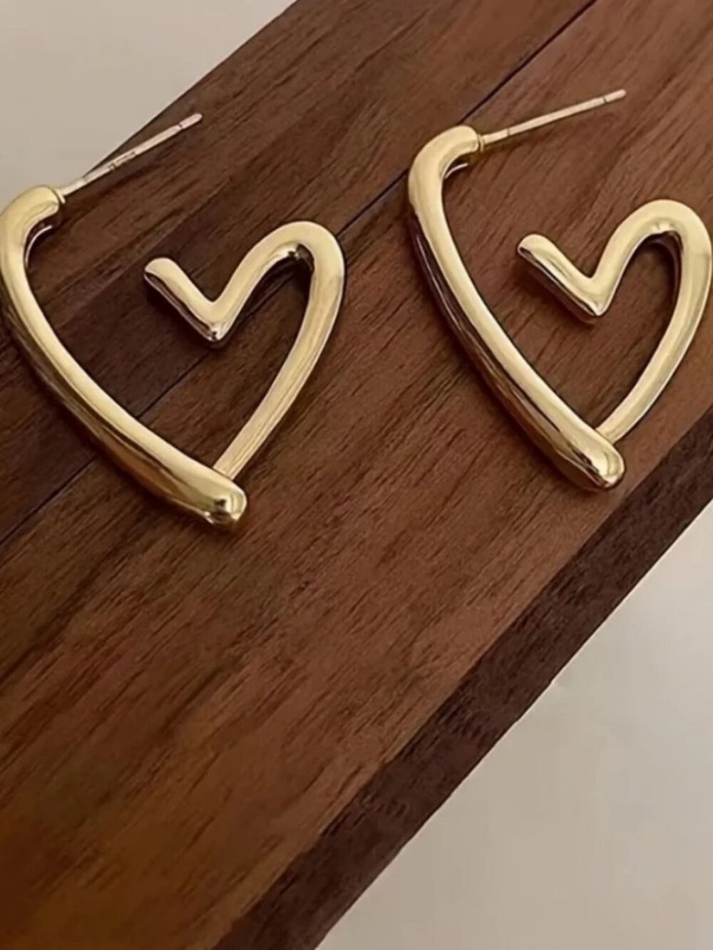 Open Heart Earrings